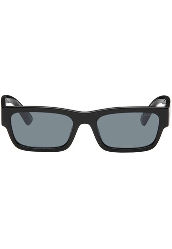 Prada Eyewear Black Iconic Metal Plaque Sunglasses