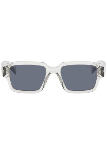 Prada Eyewear Gray Logo Sunglasses