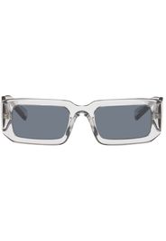 Prada Eyewear Gray Rectangular Sunglasses