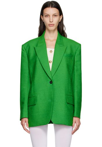 Pushbutton Green Double Button Blazer