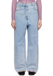 Pushbutton Blue Panty Cutout Jeans