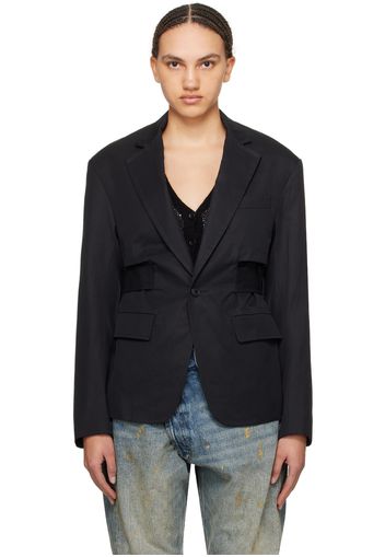 R13 Black Oversized Blazer