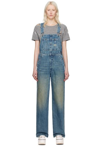 R13 Blue Damon Denim Overalls