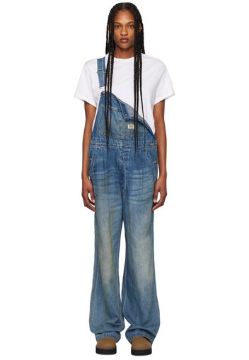 R13 Indigo Damon Denim Overalls