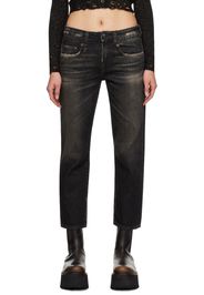 R13 Black Boy Straight Jeans