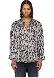 R13 Black & White Drop Neck Shirt