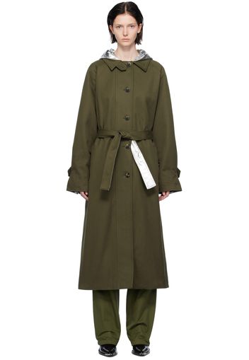 Rabanne Khaki Metallic Trench Coat