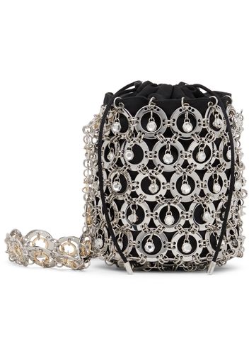 Rabanne Silver & Black Bandouliere Bag