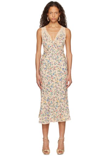 Rabanne Beige Printed Maxi Dress