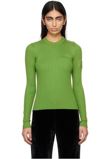 Rabanne Green Crewneck Sweater