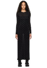 Rabanne Black Crystal-Embellished Maxi Dress