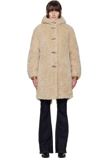 rag & bone Beige Iggy Faux-Fur Coat