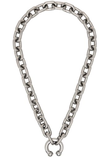 Random Identities Gunmetal Prince Albert Chain Necklace