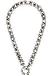 Random Identities Gunmetal Prince Albert Chain Necklace
