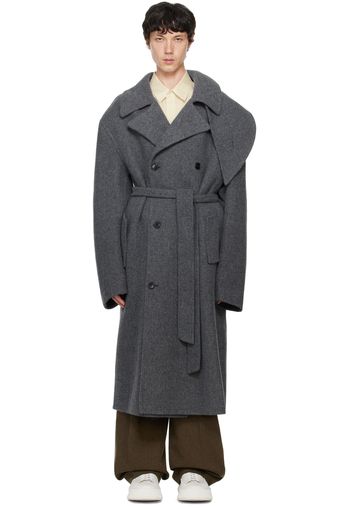 Recto Gray Kuse Oversized Coat