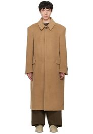 Recto Tan Balmacaan Coat