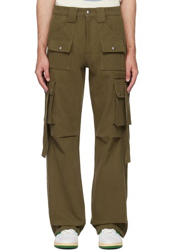 Rhude Green Pockets Cargo Pants