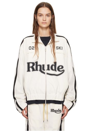 Rhude White & Black Ski Track Jacket