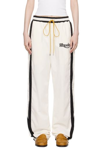 Rhude Off-White & Black Ski Track Pants