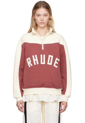 Rhude Burgundy & Off-White 'Chamonix' Sweatshirt