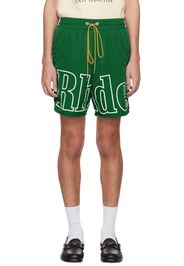 Rhude Green Drawstring Shorts