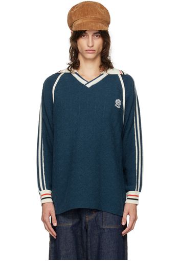 RICE NINE TEN Navy Classic Soccer Jersey Sweater