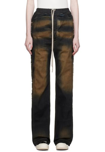 Rick Owens DRKSHDW Black & Brown Pusher Jeans