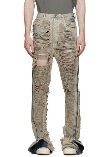 Rick Owens DRKSHDW Blue Bolan Banana Jeans