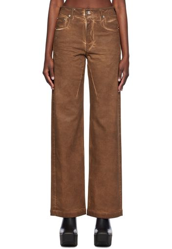 Rick Owens DRKSHDW Brown Bolan Jeans