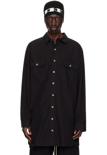 Rick Owens DRKSHDW Black Button Shirt