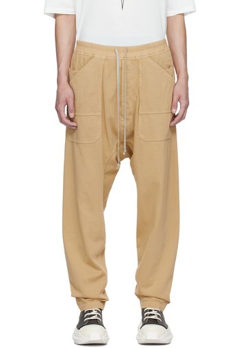 Rick Owens DRKSHDW Yellow Classic Cargo Sweatpants