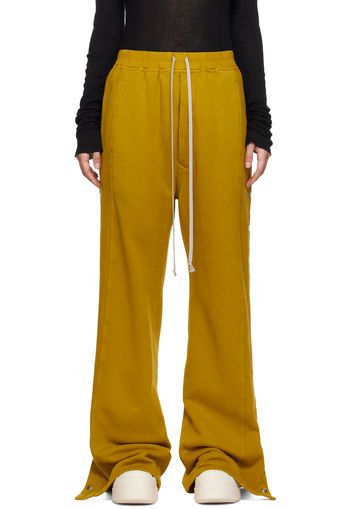 Rick Owens DRKSHDW Yellow Porterville Pusher Lounge Pants