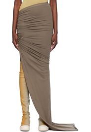 Rick Owens DRKSHDW Gray Floor Length Maxi Skirt