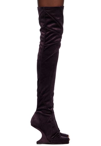 Rick Owens Lilies Purple Cantilever 11 Boots