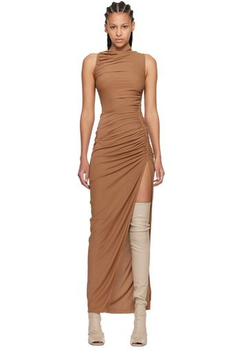 Rick Owens Lilies Brown Svita Maxi Dress