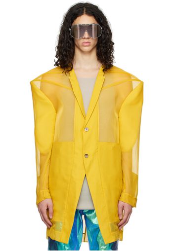 Rick Owens Yellow Transtatlin Coat