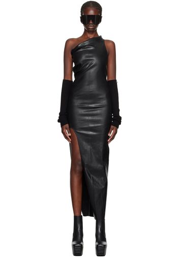 Rick Owens Black Athena Denim Maxi Dress