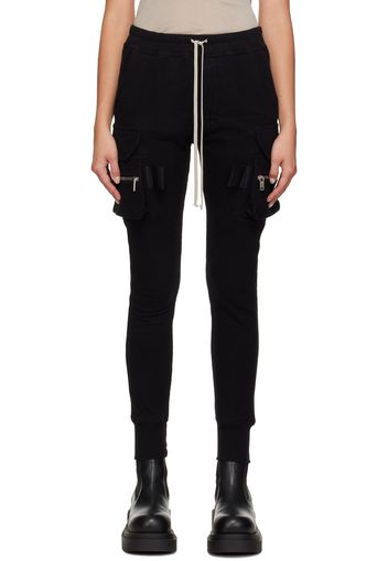 Rick Owens Black Mastodon Cargo Lounge Pants