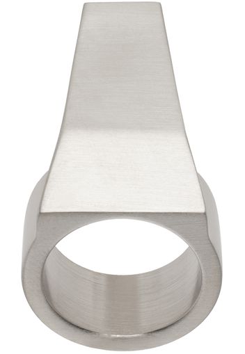 Rick Owens Silver Trunk Ring