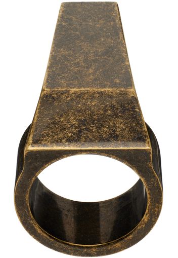 Rick Owens Gold Trunk Ring