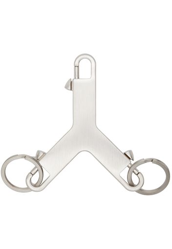 Rick Owens Silver Cerberus Keychain