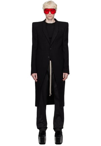 Rick Owens Black Fogpocket Neue Coat