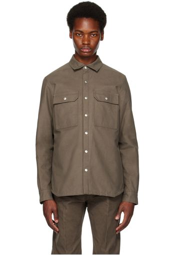 Rick Owens Gray Outershirt Jacket