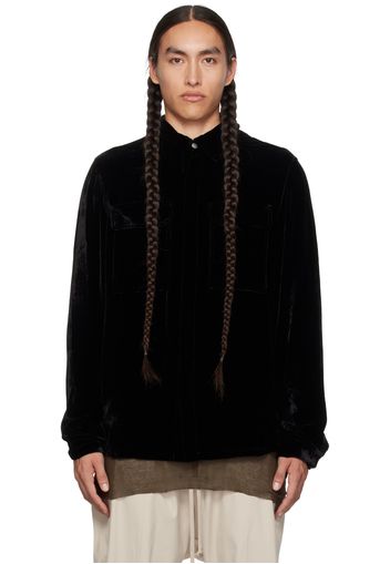 Rick Owens Black Flap Pocket Shirt