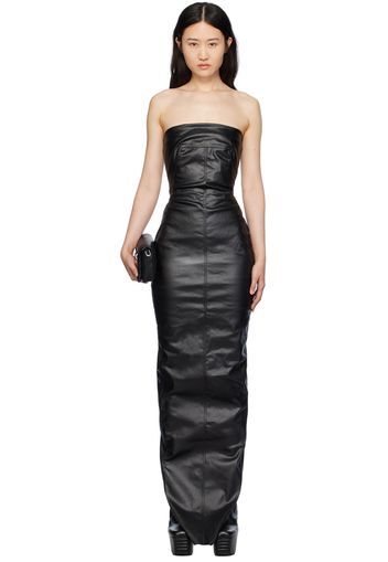 Rick Owens Black Bustier Maxi Dress