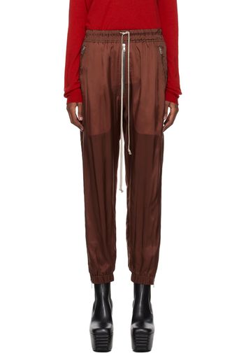 Rick Owens Burgundy Track Lounge Pants