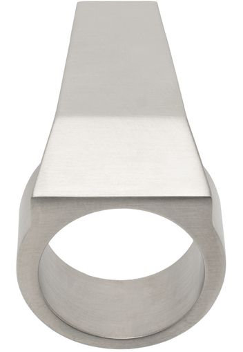 Rick Owens Silver Trunk Ring