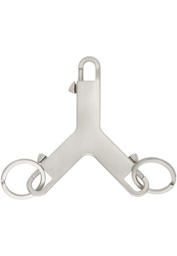 Rick Owens Silver Cerberus Keychain