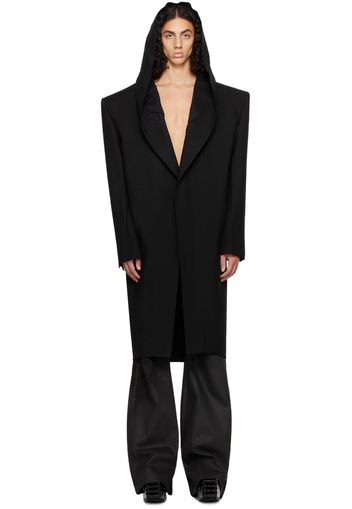 Rick Owens Black Lido Tatlin Coat