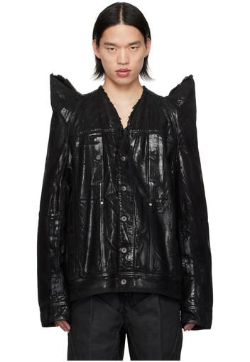 Rick Owens Black TEC Worker Denim Jacket